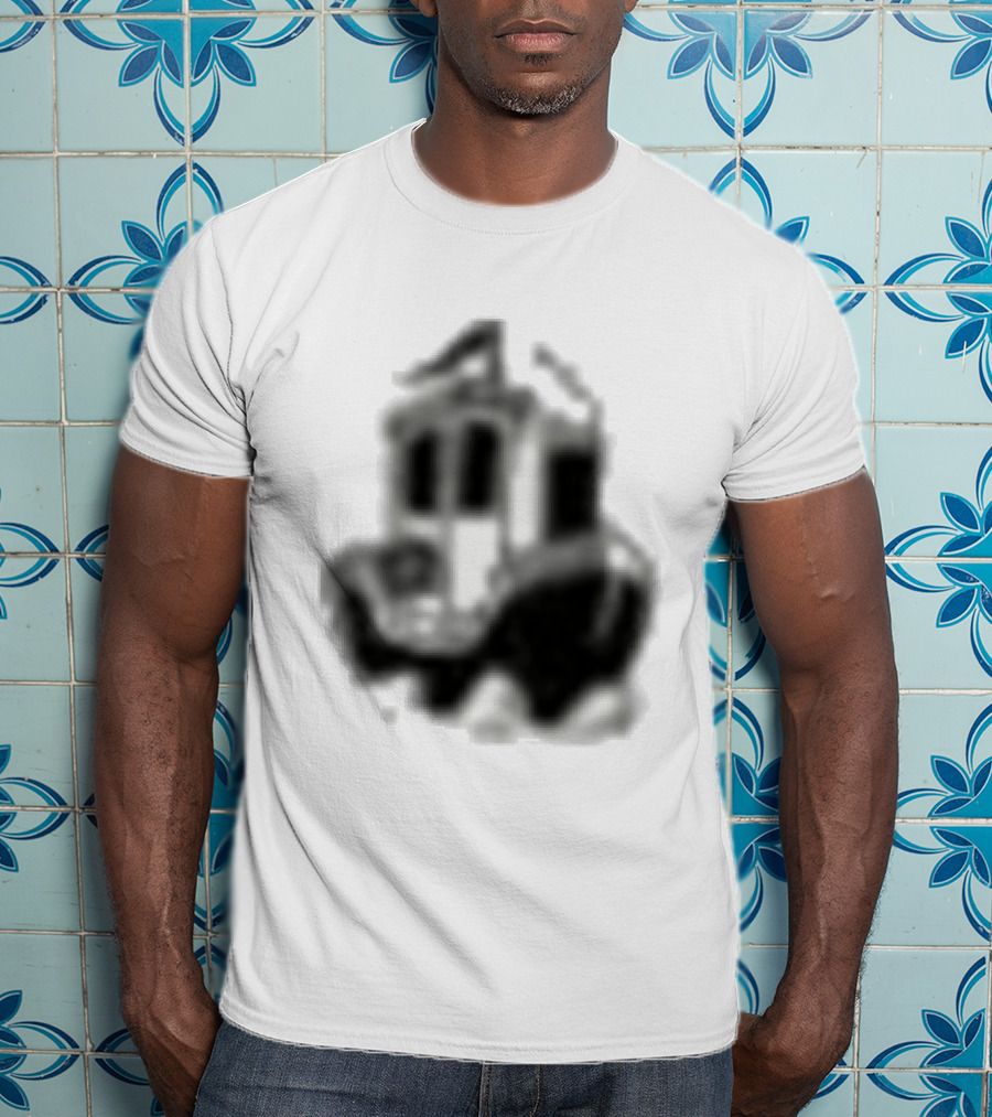 Dudes Factory Anchor Vintage Cartoon Style Nautical T-Shirt