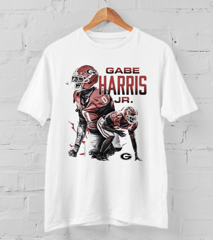 Gabe Harris Jr Georgia Bulldogs Football Player NCAA Team T-Shirt