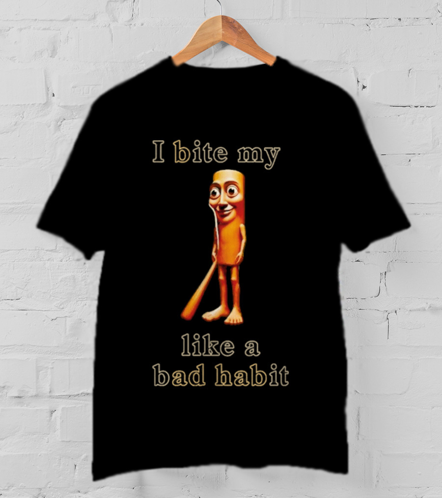 Tung Tung Tung Sahur I Bite My Tongue Like A Bad Habit T-Shirt