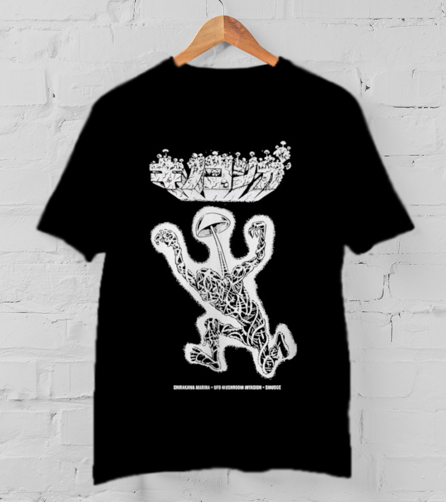 UFO Mushroom Invasion Extraterrestrial Encounter T-Shirt