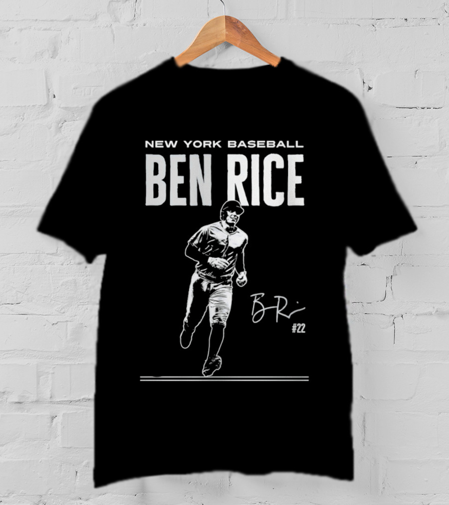 New York Baseball Ben Rice Athlete T-Shirt