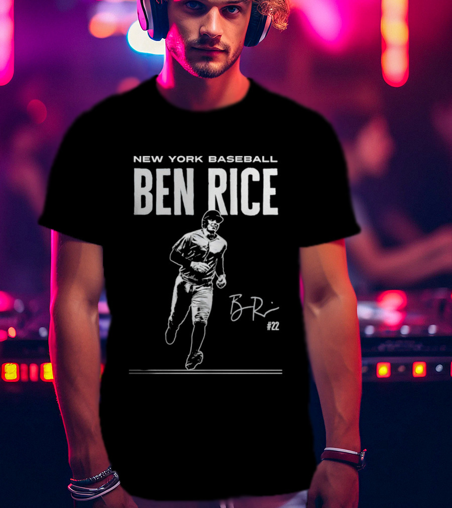 New York Baseball Ben Rice Athlete T-Shirt