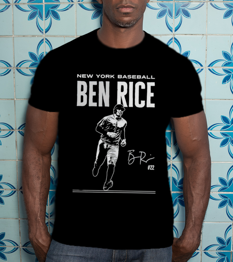 New York Baseball Ben Rice Athlete T-Shirt