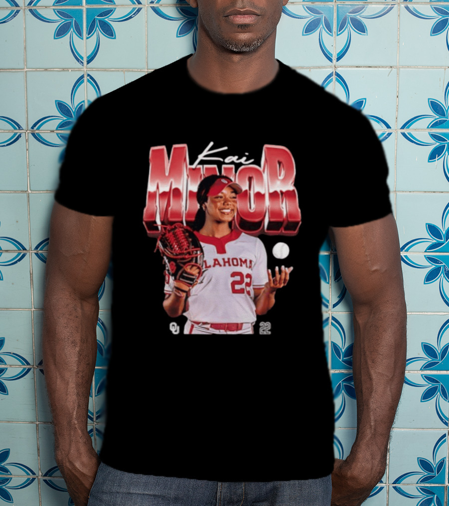 Kai Minor Oklahoma 22 Sooners Softball Player T-Shirt
