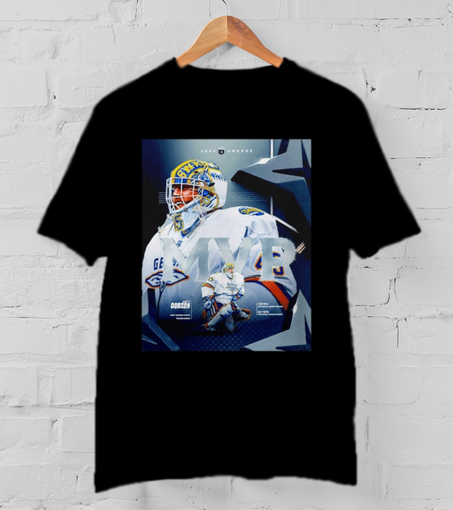 Brett Dobson Georgia Swarm MVP 2026 Awards Lacrosse Triumph T-Shirt
