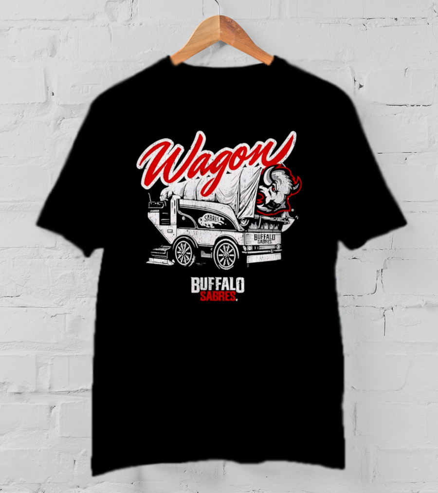 Buffalo Sabres Wagon Defender Retro Team Spirit T-Shirt