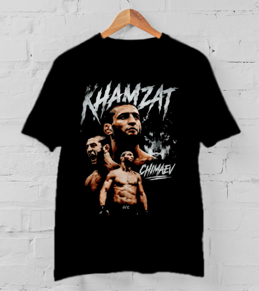 Khamzat Chimaev UFC MMA Fighter The Wolf T-Shirt
