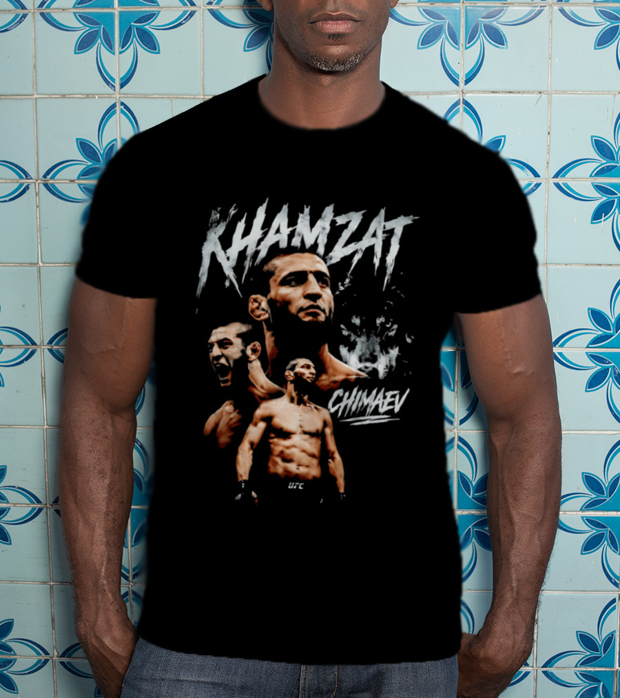 Khamzat Chimaev UFC MMA Fighter The Wolf T-Shirt