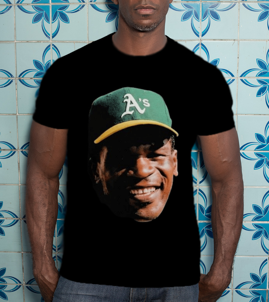 Dallas Braden Rickey Henderson A's Cap T-Shirt