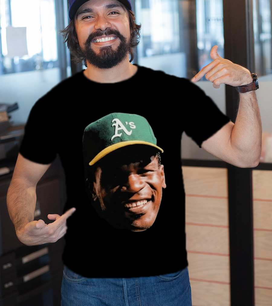 Dallas Braden Rickey Henderson A's Cap T-Shirt