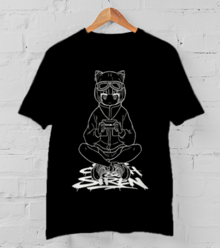 Lost Frog Ccs4 Cat Eared Gamer With Console T-Shirt
