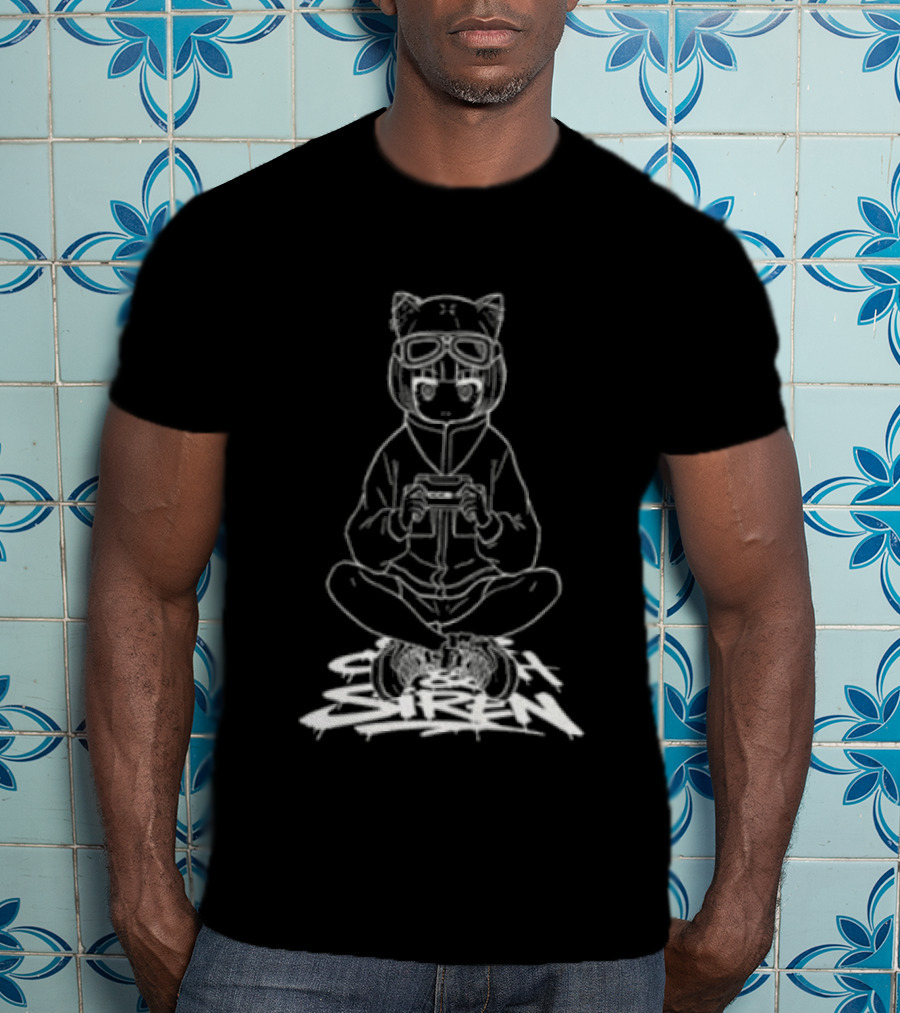 Lost Frog Ccs4 Cat Eared Gamer With Console T-Shirt