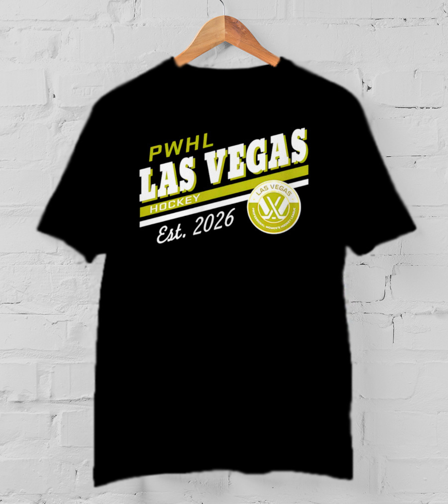 PWHL Las Vegas Hockey Est. 2026 Professional Women's Hockey League T-Shirt