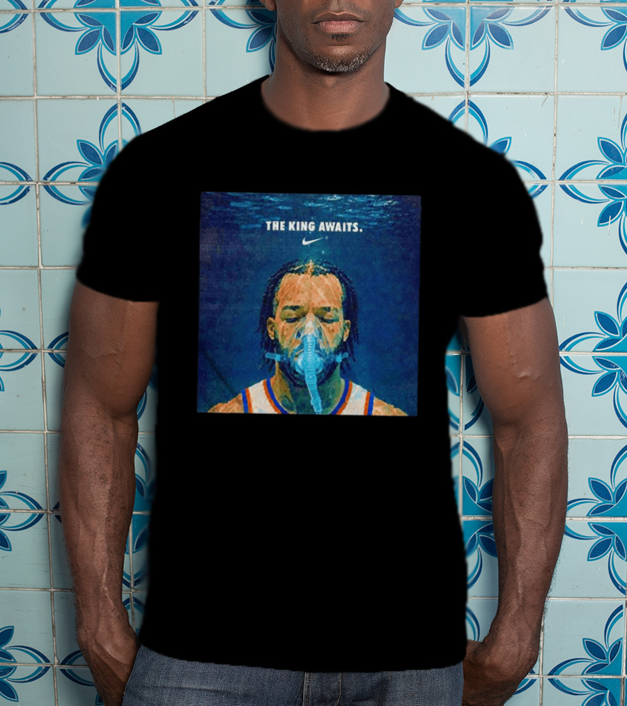 Jalen Brunson NY Knicks The King Awaits Nike T-Shirt