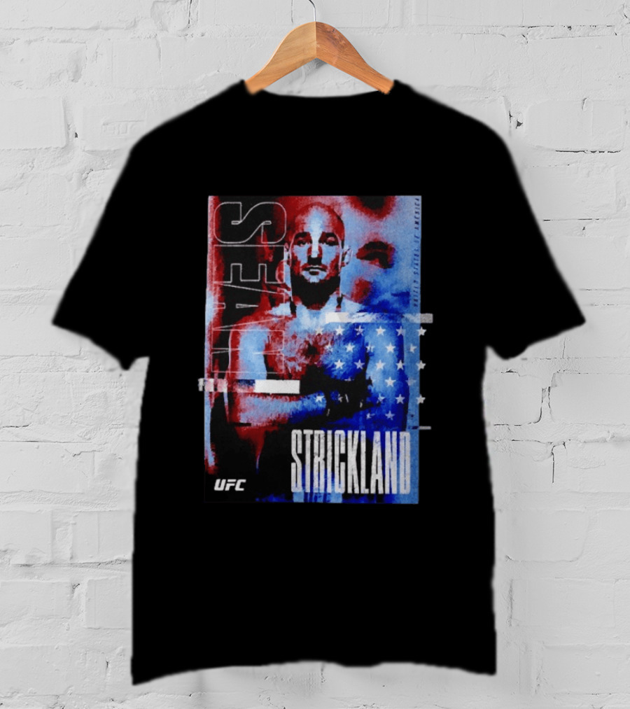 Sean Strickland UFC Fighter American Flag T-Shirt