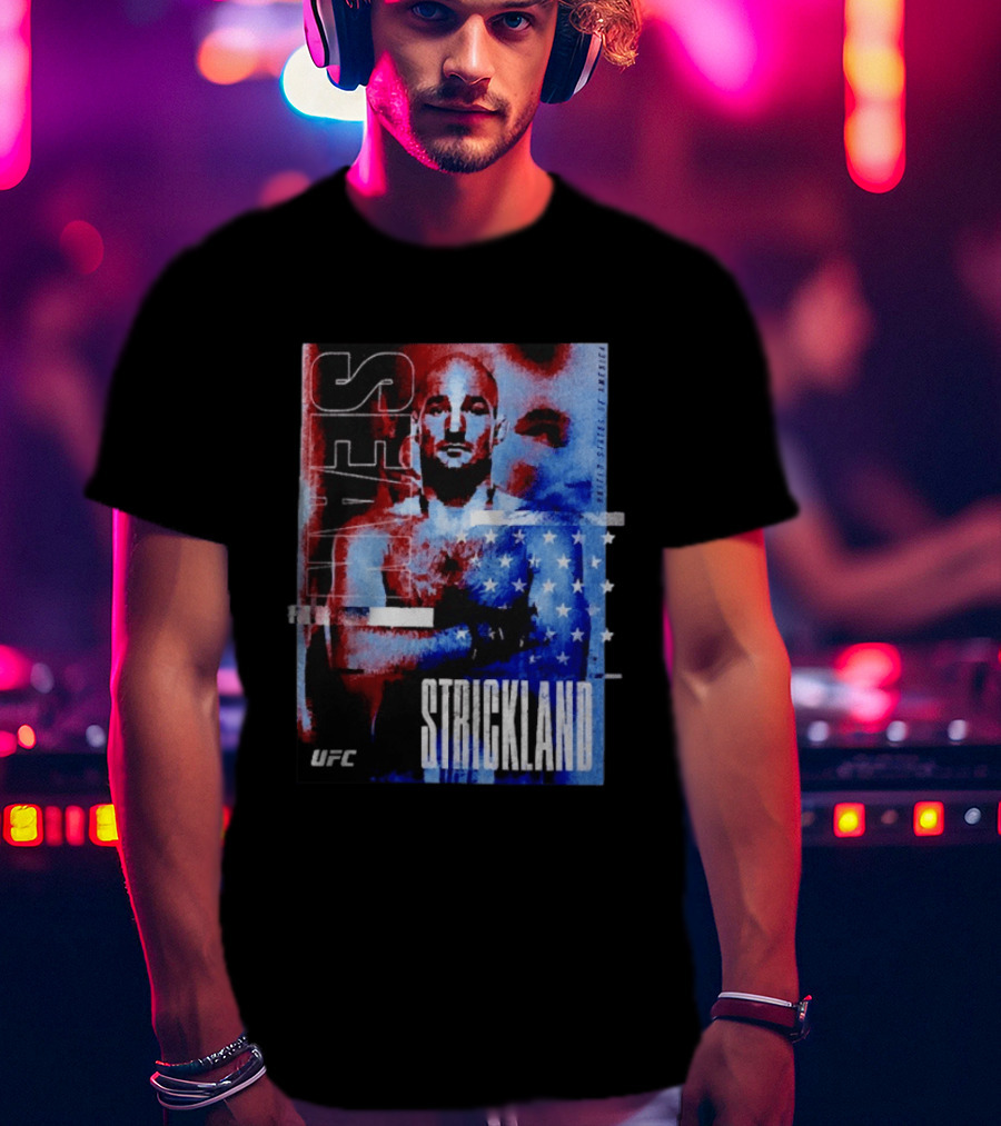 Sean Strickland UFC Fighter American Flag T-Shirt