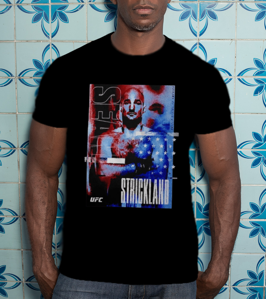 Sean Strickland UFC Fighter American Flag T-Shirt