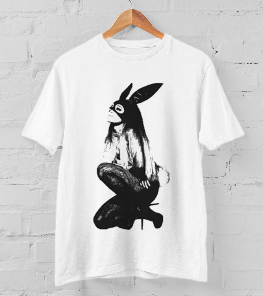 Ariana Grande Dangerous Woman 10 Crewneck Bunny Mask T-Shirt