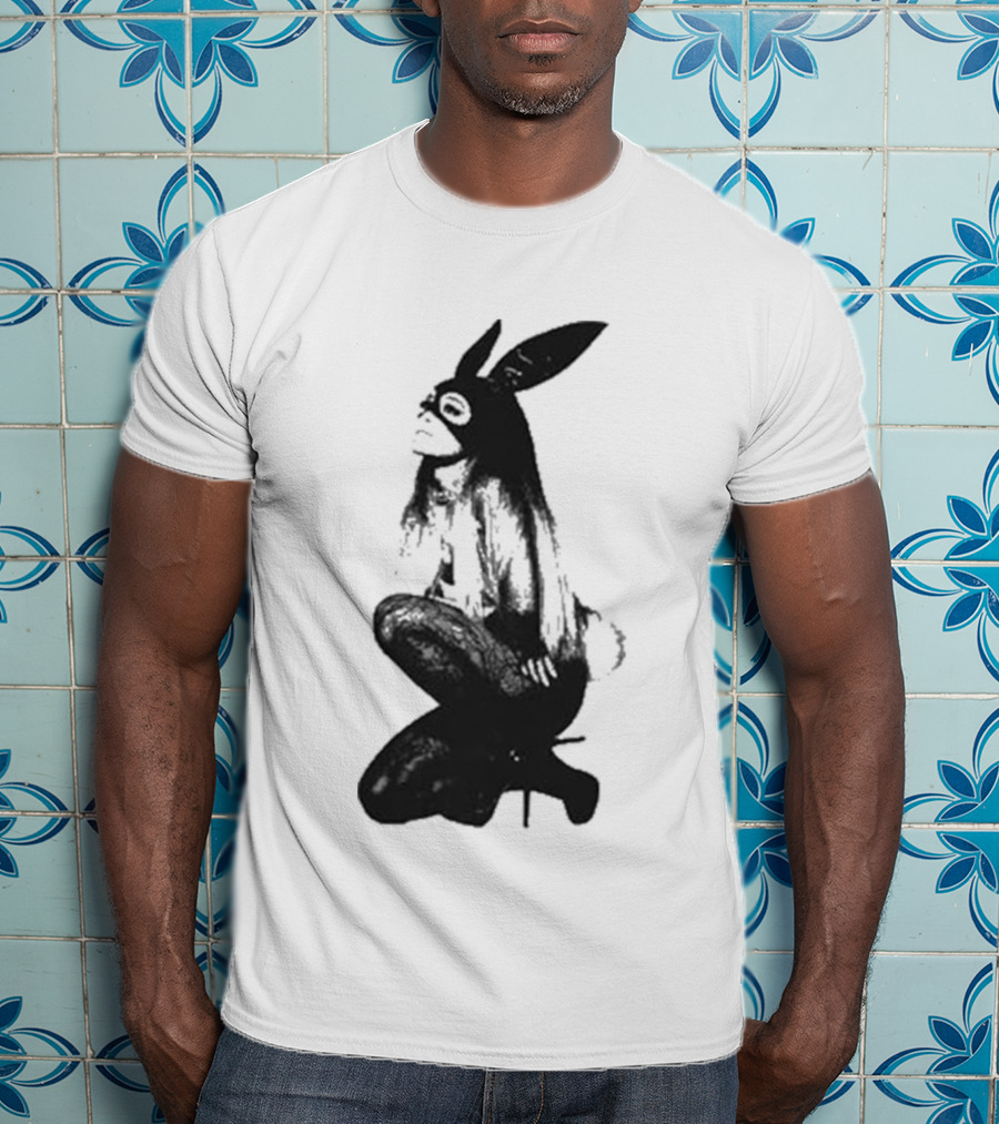 Ariana Grande Dangerous Woman 10 Crewneck Bunny Mask T-Shirt