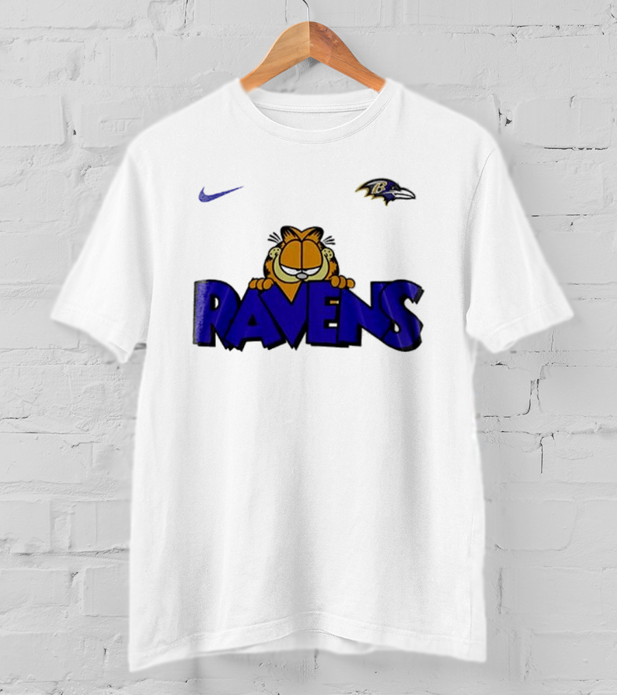 Baltimore Ravens Nike Garfield Crossover Ravens T-Shirt