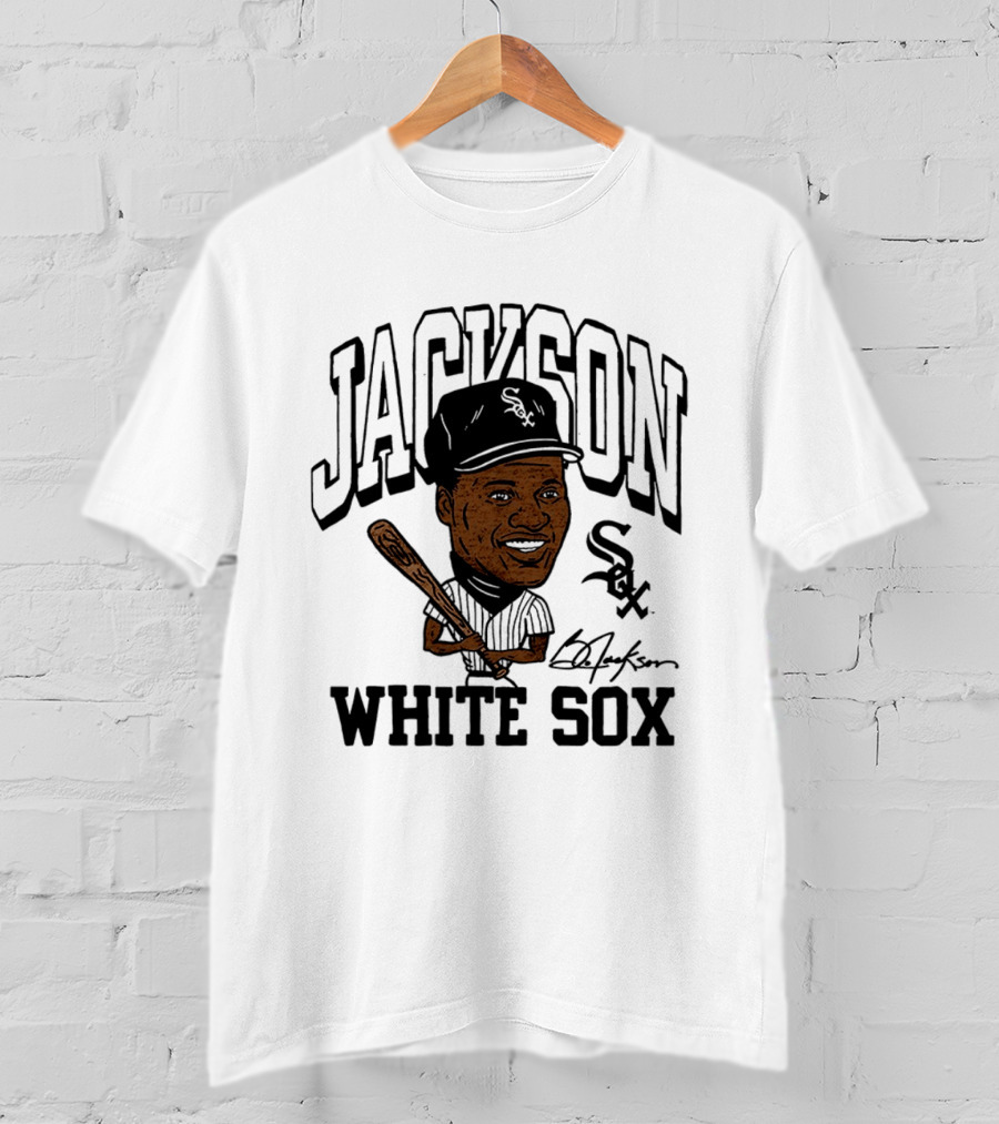 Jackson White Sox Bo Jackson Caricature Cooperstown Collection Baseball T-Shirt