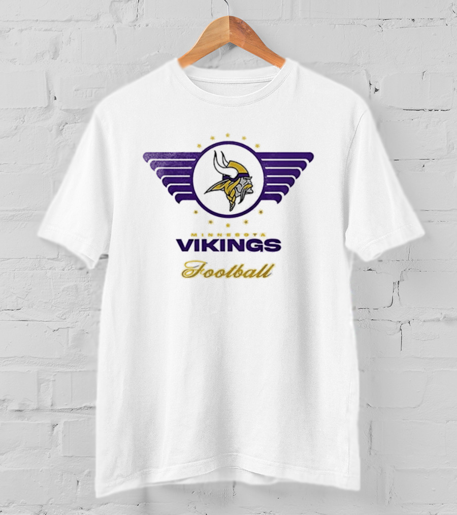 Minnesota Vikings Budweiser Lager Beer Football Fan Collaboration T-Shirt