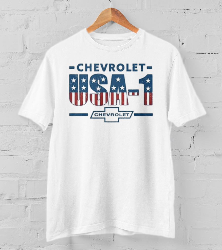 Chevrolet USA 1 American Flag Stars And Stripes T-Shirt