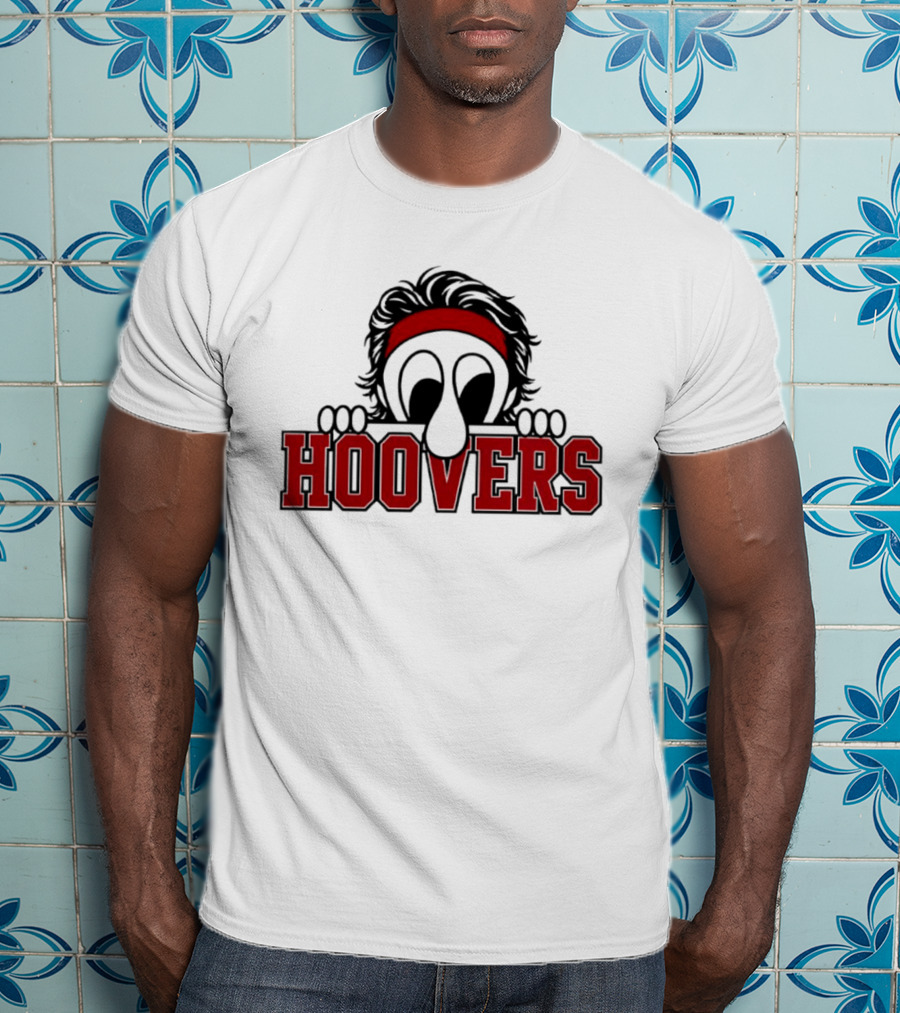 Hoovers Peeking Character With Red Headband T-Shirt