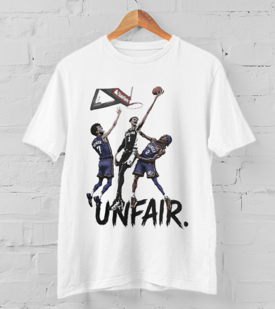 Unfair San Antonio Spurs Basketball Players Dunk T-Shirt