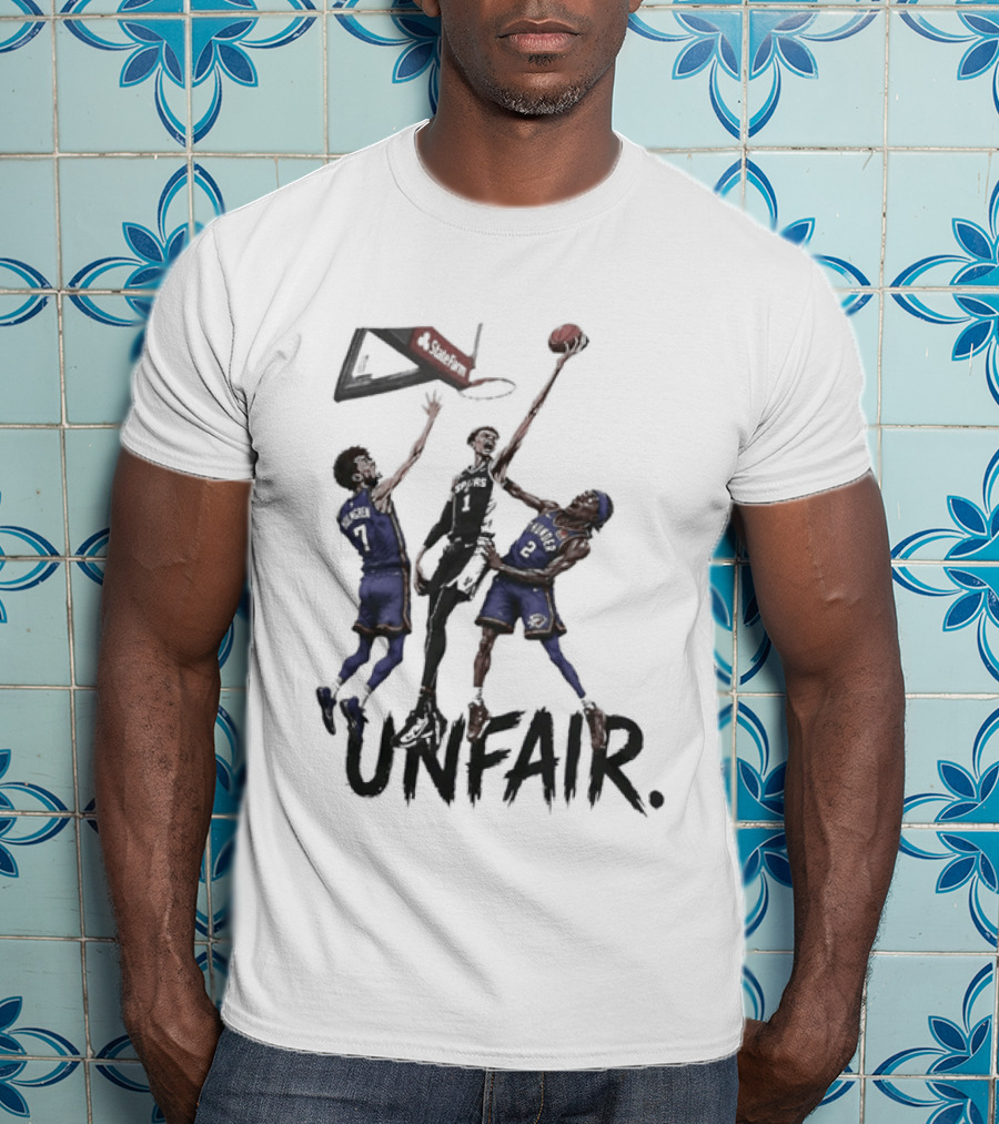 Unfair San Antonio Spurs Basketball Players Dunk T-Shirt