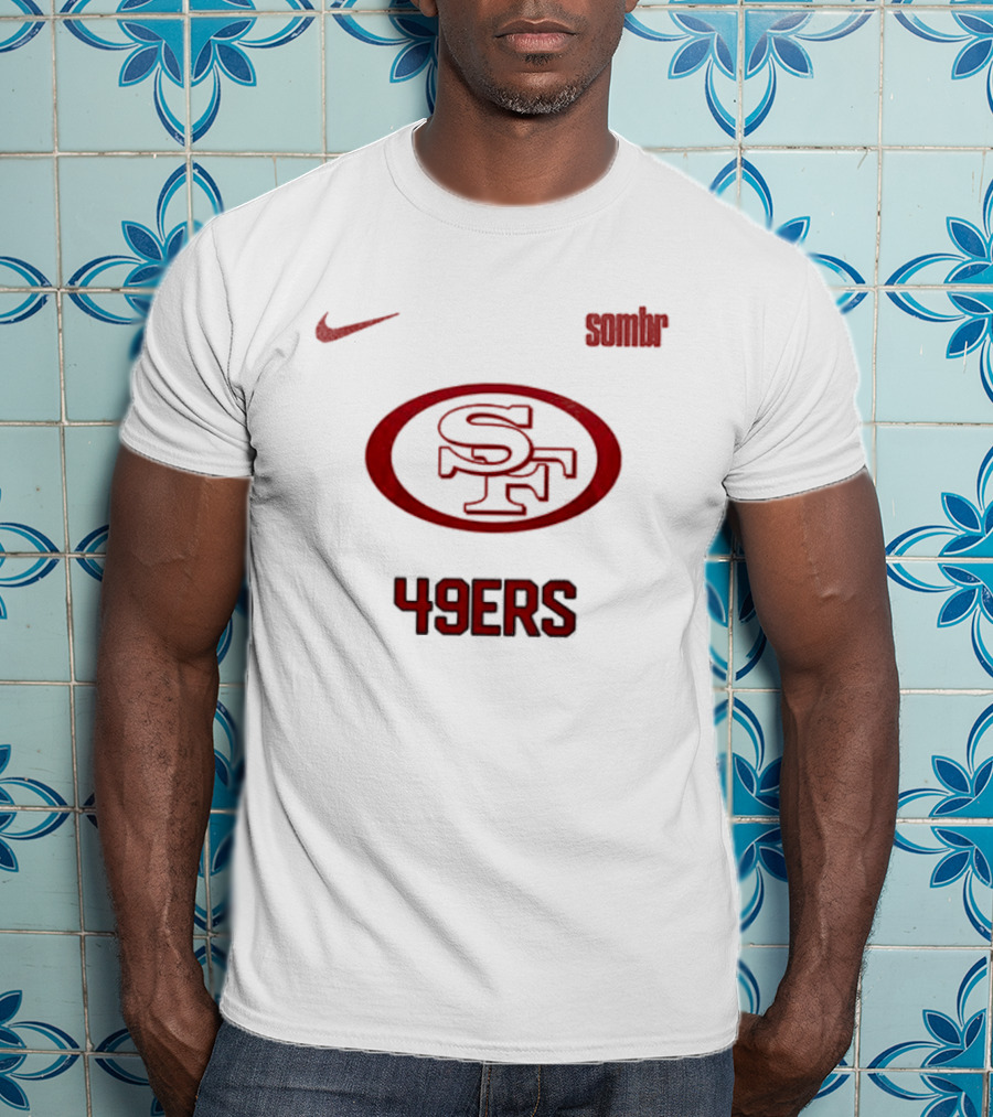Nike San Francisco 49ers Sombr Collaboration 49ers SF T-Shirt