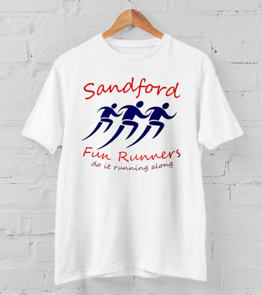 Sandford Fun Runners Do It Running Along Running Figures T-Shirt