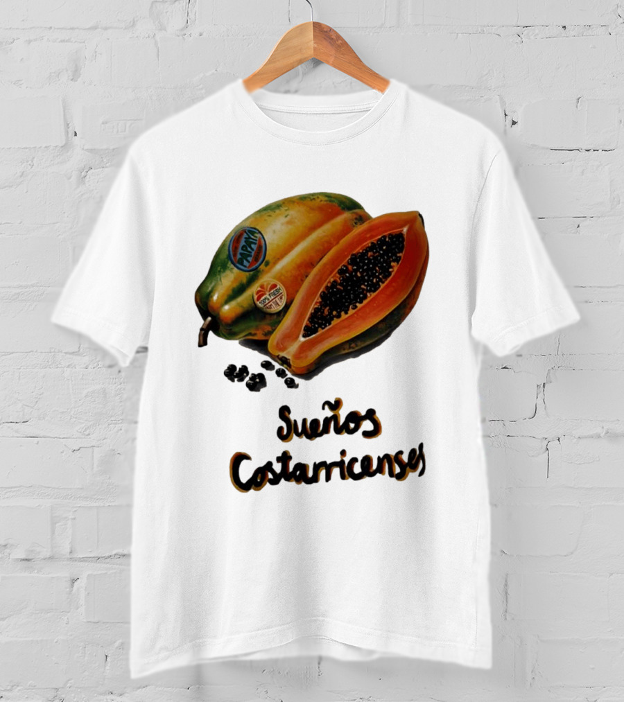 Sueños Costarricenses Papaya Pura Vida Tropical Fruit Dreams Costa Rican T-Shirt