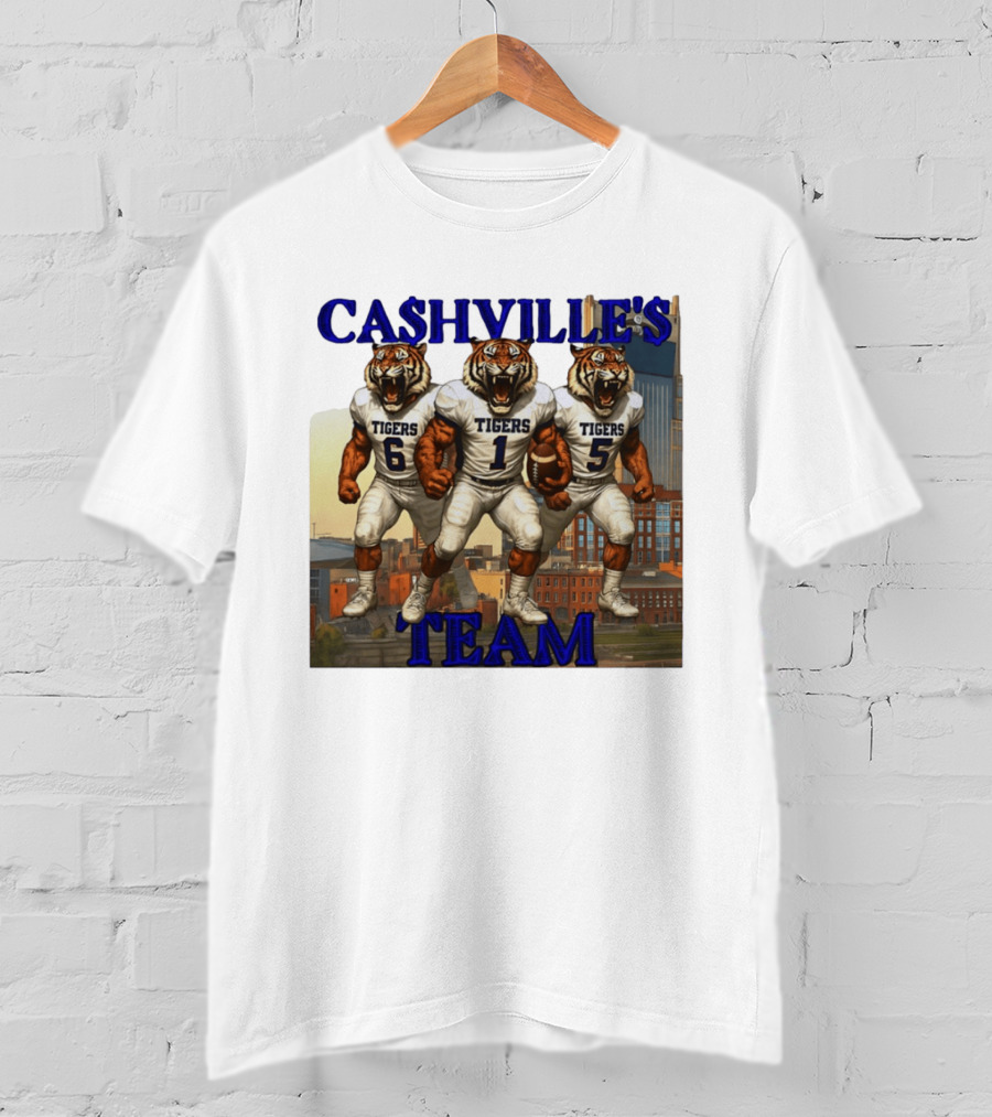 Cashville's Team Tennessee State Tigers Football Trio T-Shirt
