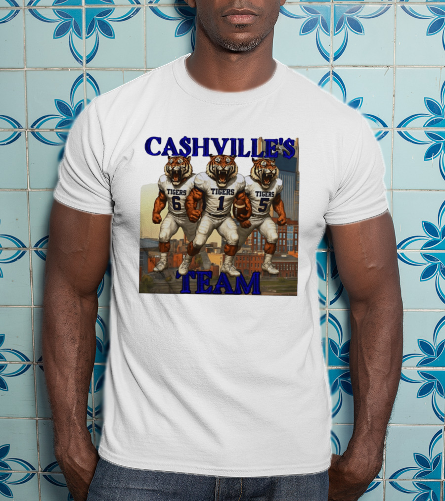 Cashville's Team Tennessee State Tigers Football Trio T-Shirt