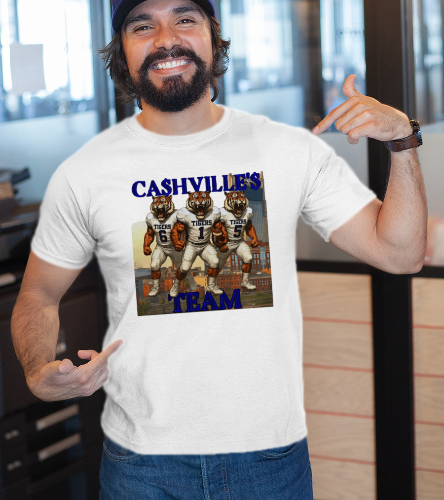Cashville's Team Tennessee State Tigers Football Trio T-Shirt