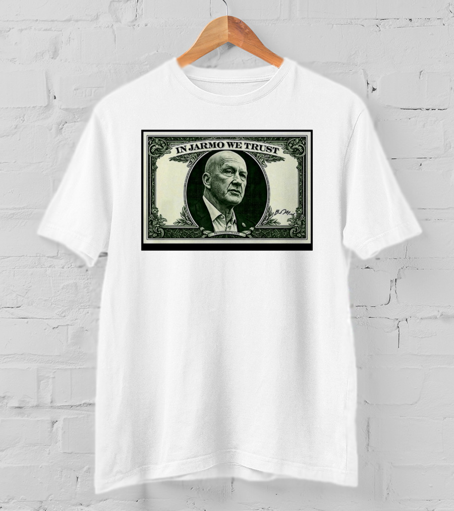 In Jarmo We Trust Dollar Bill Buffalo Sabres Jarmo Kekalainen T-Shirt