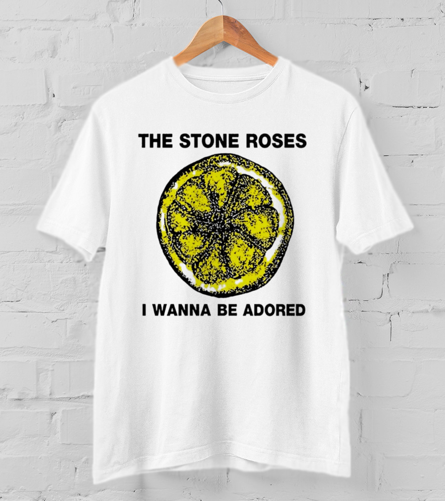 The Stone Roses I Wanna Be Adored Yellow Lemon T-Shirt