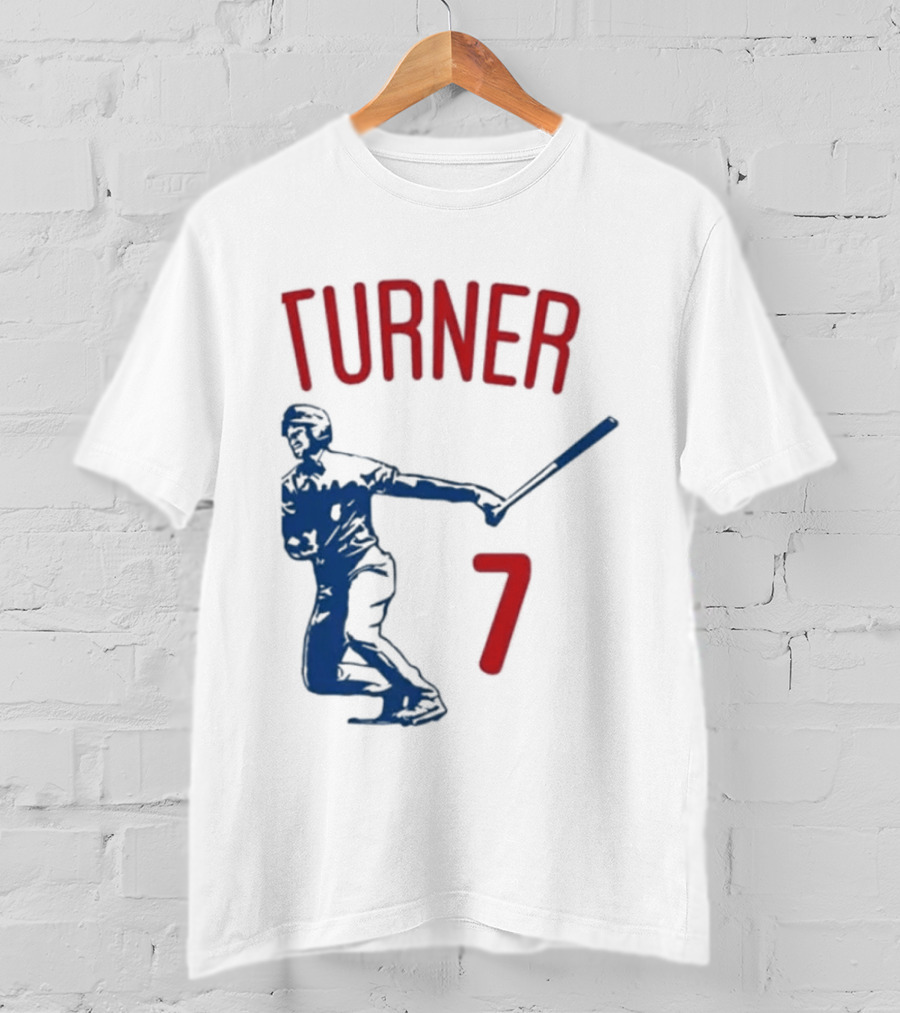 Turner Player 7 Baseball Batter T-Shirt