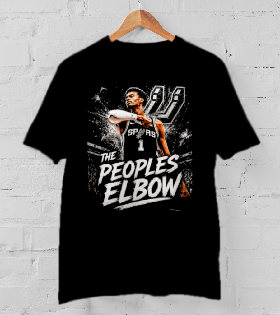 Victor Wembanyama Spurs 1 The Peoples Elbow T-Shirt