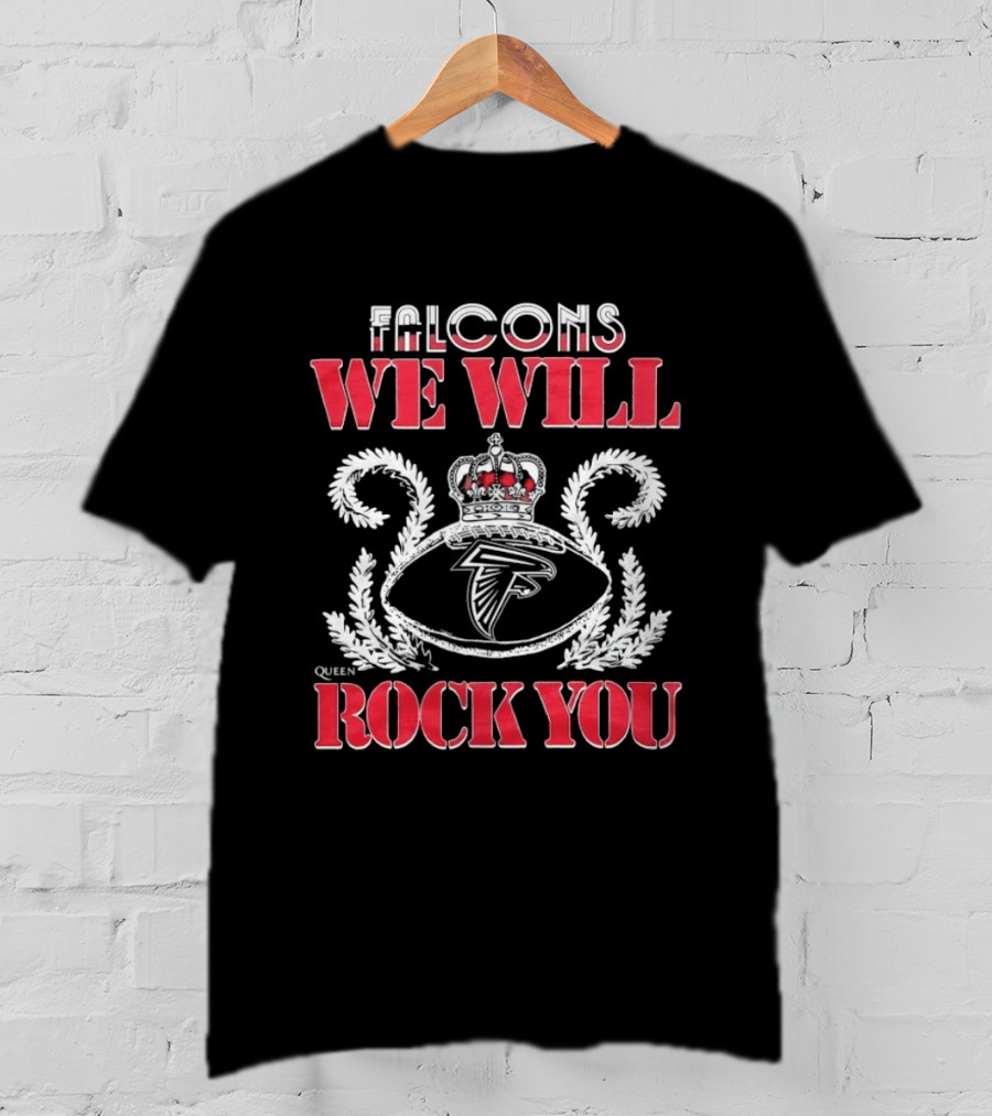 Atlanta Falcons Queen We Will Rock You Collaboration Fan T-Shirt