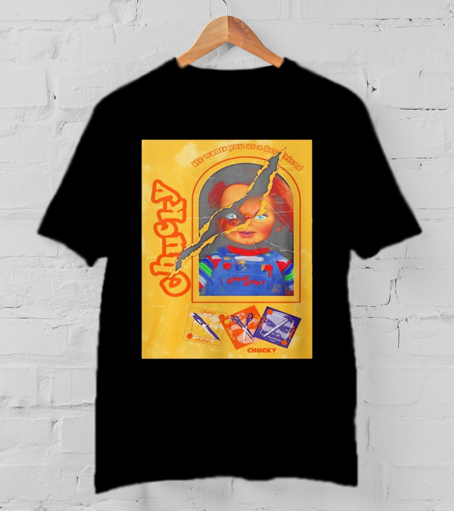 Chucky He Wants You As A Best Friend Good Guys Doll Box T-Shirt