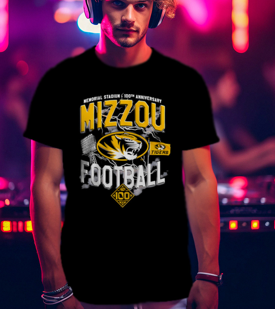 Missouri Tigers Mizzou Football 2026 Memorial Stadium 100th Anniversary T-Shirt