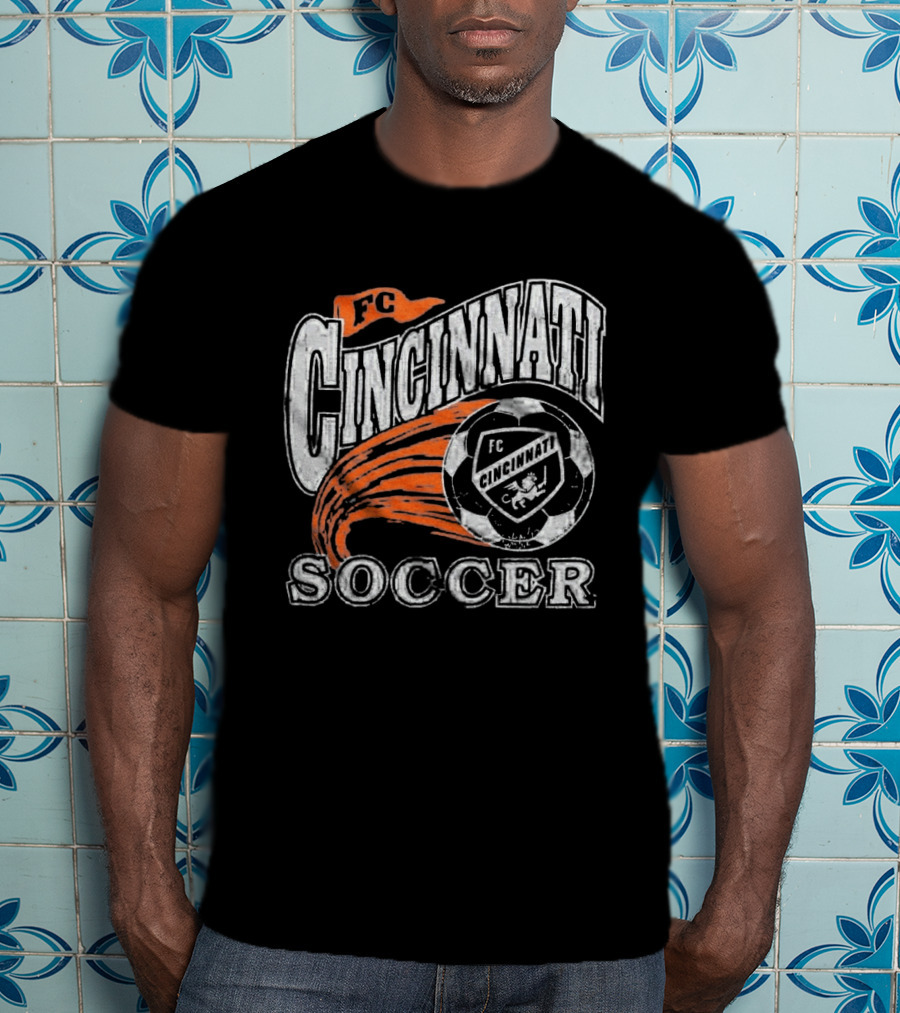 FC Cincinnati Soccer Emblem Ball Highlight T-Shirt