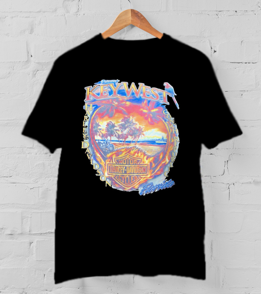 Peterson Key West Harley Davidson Conch Republic Motorcycles Florida T-Shirt