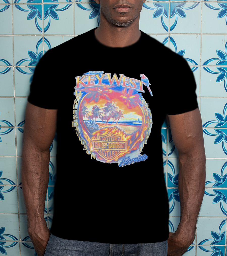 Peterson Key West Harley Davidson Conch Republic Motorcycles Florida T-Shirt