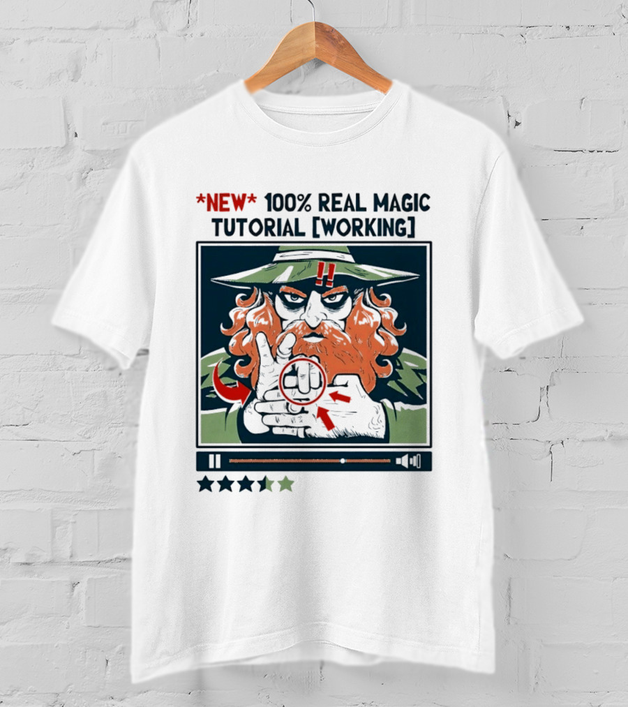 New 100 Percent Real Magic Tutorial Working T-Shirt