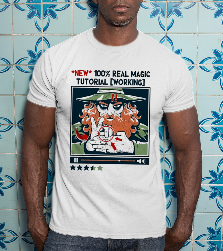 New 100 Percent Real Magic Tutorial Working T-Shirt