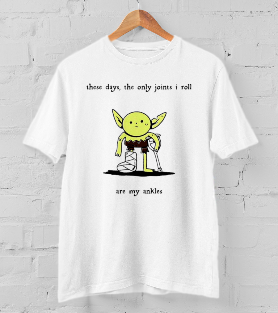 These Days The Only Joints I Roll Are My Ankles Baby Yoda I Guess This Is Growing Up T-Shirt
