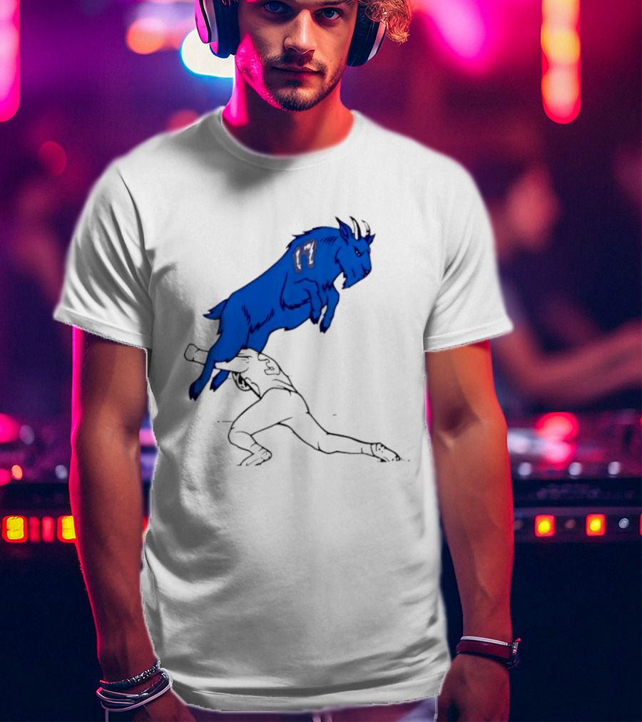 Buffalo Bills Jumping Goat Football T-Shirt